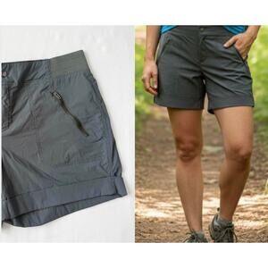 Tē Verde Charcoal Grey Trekking Hiking Shorts Size Large Ribbed Waist